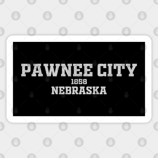 Pawnee City Nebraska Magnet by RAADesigns